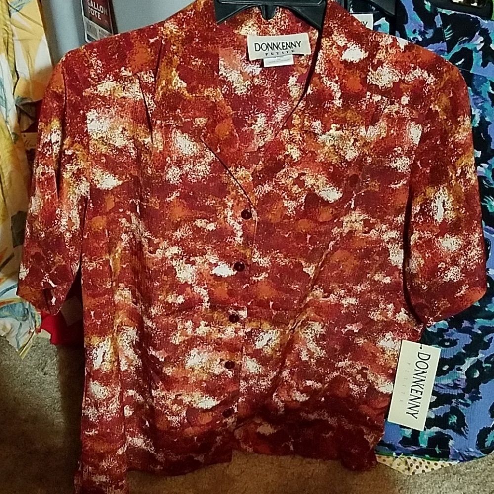 Donnkenny Classics Button Down Short Sleeve